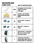 C9 Decorate Like a Pro® Kit - 1000' LED Diamond Faceted Warm White Green Wire w/12" Bulb Spacing